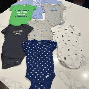Carte'rs baby boy bodysuits (7) size 3/6 m